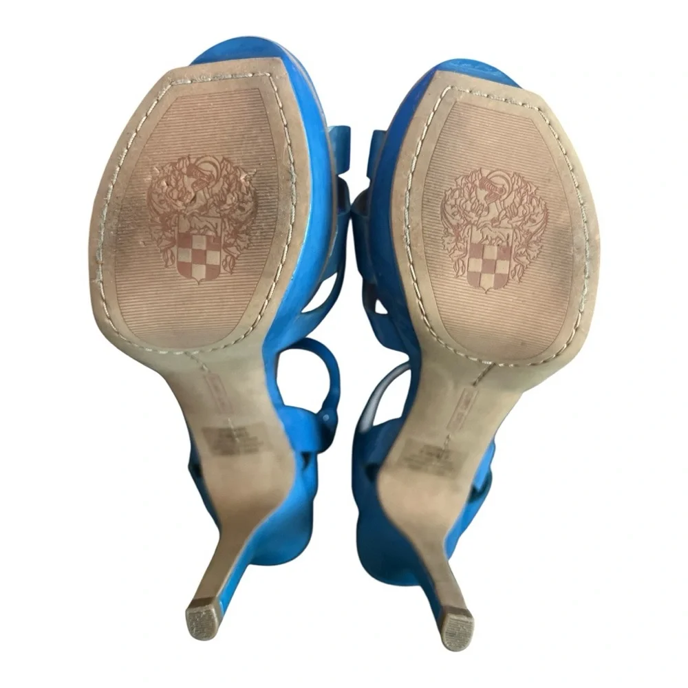 Vince Camuto Blue Platform Sandals Size 9.5